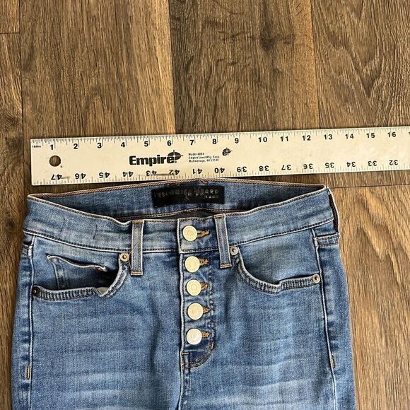 Veronica Beard Women's Size 25 Carolyn Baby Boot High Rise Button Fly Denim Jean - Picture 13 of 15